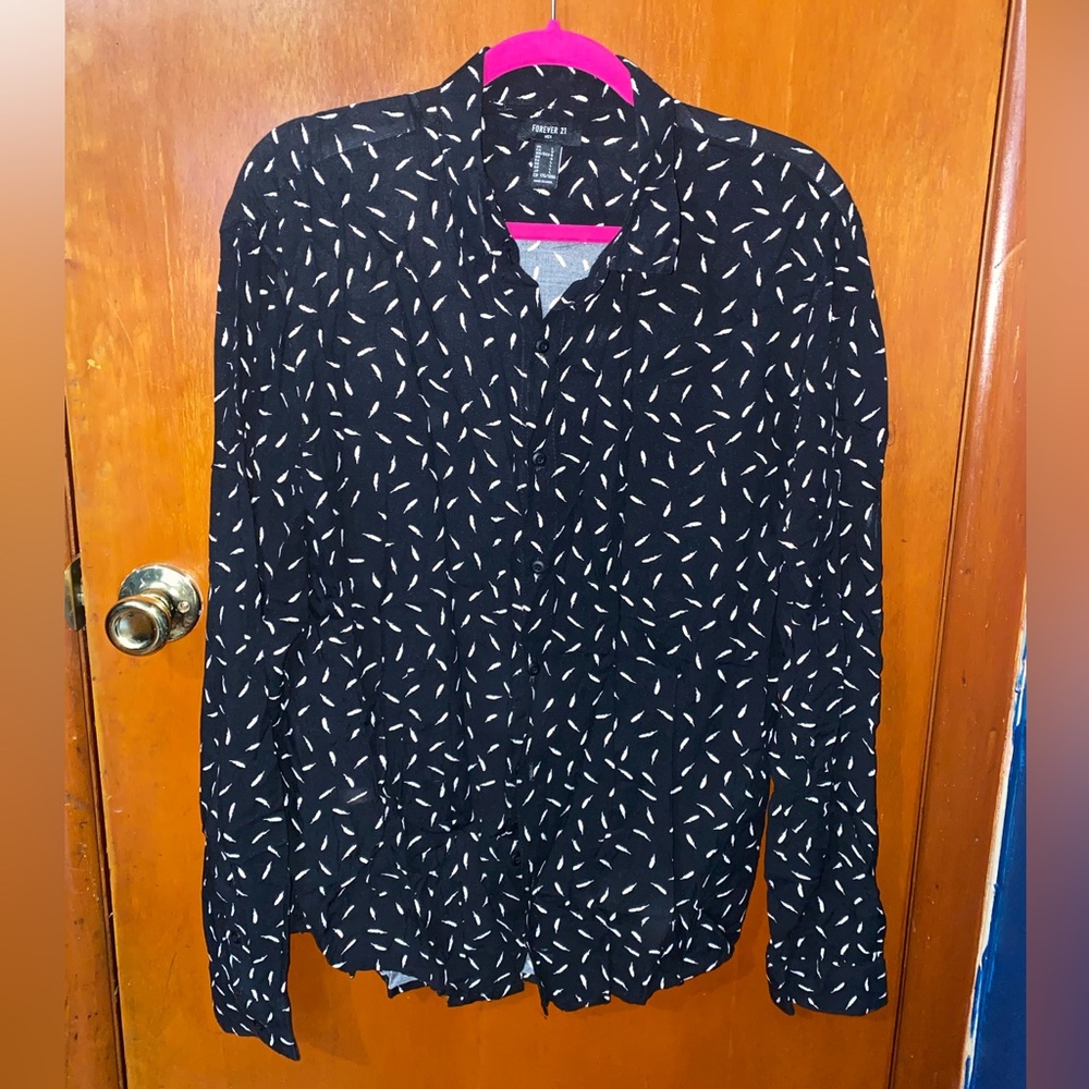 Male printed button down shirt